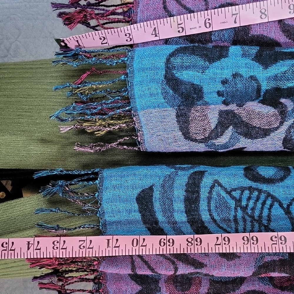 Colorful Patterned Scarf - Picture 2 of 5